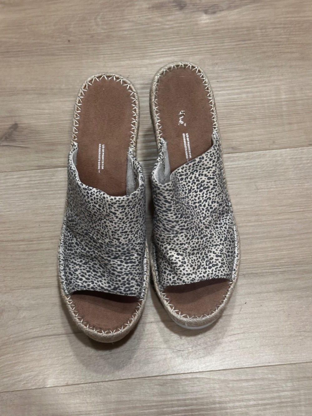 Tom’s Leopard Print Wedges (espadrilles)